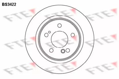 Тормозной диск (FTE: BS3422)