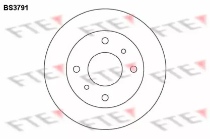 Тормозной диск (FTE: BS3791)