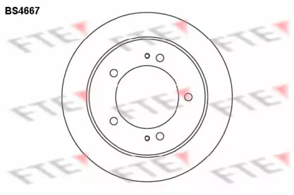 Тормозной диск (FTE: BS4667)