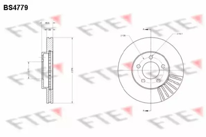 Тормозной диск (FTE: BS4779)