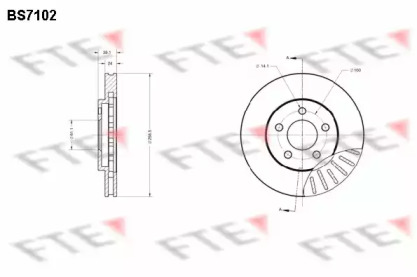 Тормозной диск (FTE: BS7102)