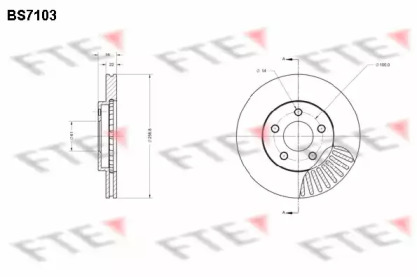 Тормозной диск (FTE: BS7103)