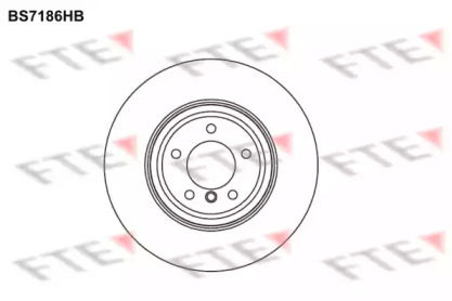 Тормозной диск (FTE: BS7186HB)