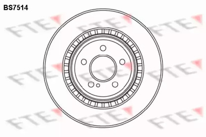 Тормозной диск (FTE: BS7514)