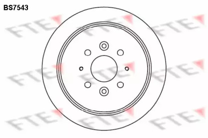 Тормозной диск (FTE: BS7543)