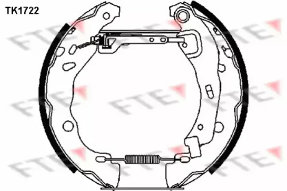 Комлект тормозных накладок (FTE: TK1722)