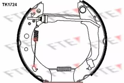 Комлект тормозных накладок (FTE: TK1724)