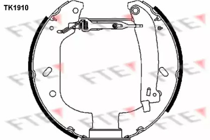 Комлект тормозных накладок (FTE: TK1910)