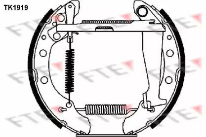 Комлект тормозных накладок (FTE: TK1919)