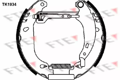 Комлект тормозных накладок (FTE: TK1934)