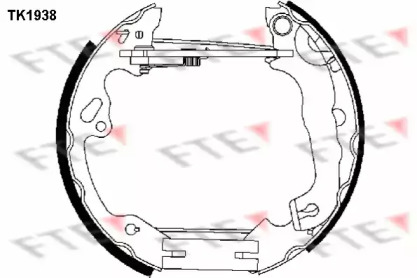 Комлект тормозных накладок (FTE: TK1938)