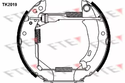 Комлект тормозных накладок (FTE: TK2019)