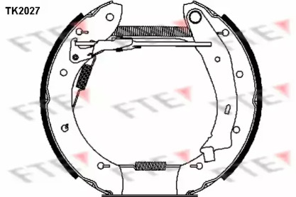 Комлект тормозных накладок (FTE: TK2027)