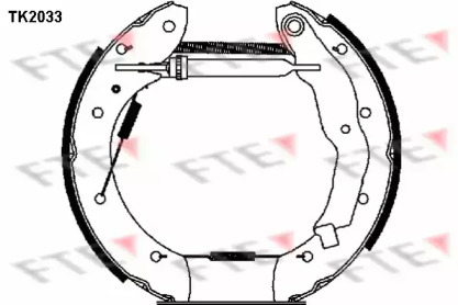 Комлект тормозных накладок (FTE: TK2033)