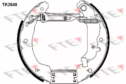 Комлект тормозных накладок (FTE: TK2049)