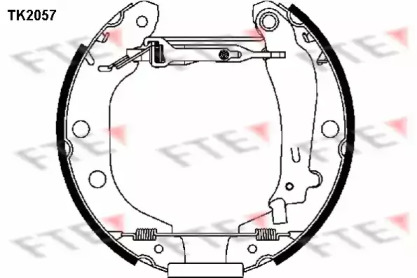 Комлект тормозных накладок (FTE: TK2057)