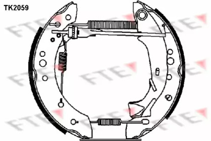 Комлект тормозных накладок (FTE: TK2059)