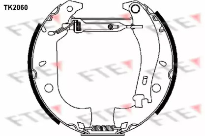 Комлект тормозных накладок (FTE: TK2060)