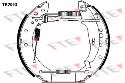 Комлект тормозных накладок (FTE: TK2063)