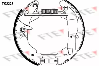 Комлект тормозных накладок (FTE: TK2223)