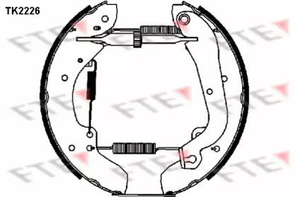 Комлект тормозных накладок (FTE: TK2226)