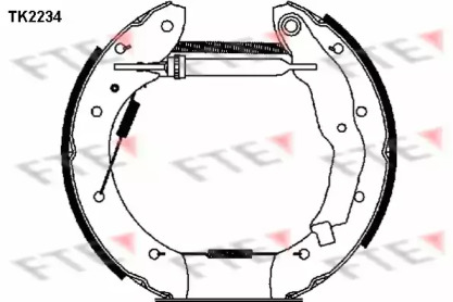 Комлект тормозных накладок (FTE: TK2234)