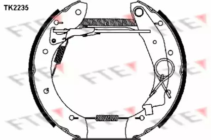 Комлект тормозных накладок (FTE: TK2235)