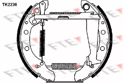 Комлект тормозных накладок (FTE: TK2236)