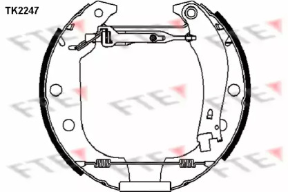 Комлект тормозных накладок (FTE: TK2247)