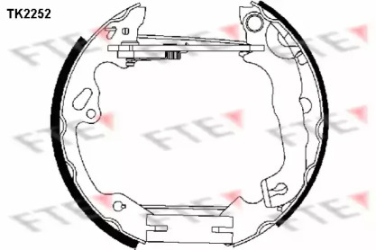 Комлект тормозных накладок (FTE: TK2252)