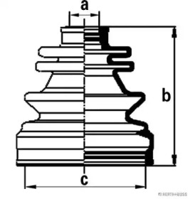 Комплект пыльника (HERTH+BUSS JAKOPARTS: J2860900)