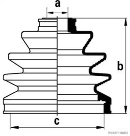Комплект пыльника (HERTH+BUSS JAKOPARTS: J2861001)