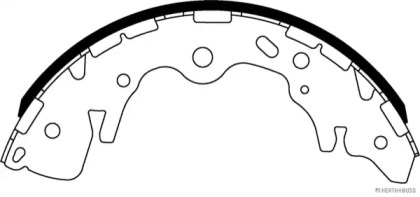 Комлект тормозных накладок (HERTH+BUSS JAKOPARTS: J3500335)