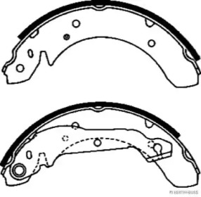 Комлект тормозных накладок (HERTH+BUSS JAKOPARTS: J3500504)