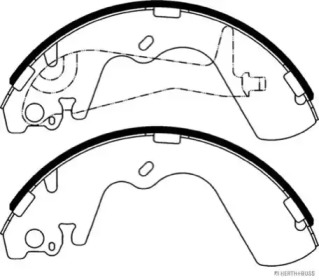 Комлект тормозных накладок (HERTH+BUSS JAKOPARTS: J3500531)