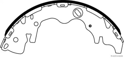 Комлект тормозных накладок (HERTH+BUSS JAKOPARTS: J3500533)