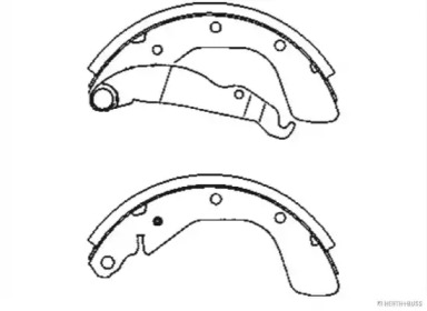 Комлект тормозных накладок (HERTH+BUSS JAKOPARTS: J3500902)
