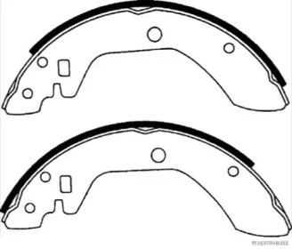 Комлект тормозных накладок (HERTH+BUSS JAKOPARTS: J3501006)