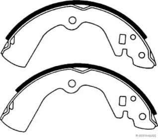 Комлект тормозных накладок (HERTH+BUSS JAKOPARTS: J3501034)