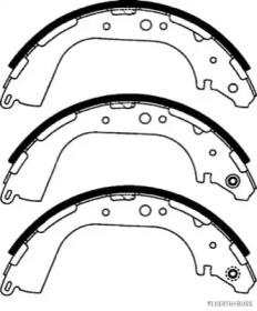 Комлект тормозных накладок (HERTH+BUSS JAKOPARTS: J3501045)