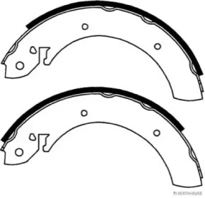 Комлект тормозных накладок (HERTH+BUSS JAKOPARTS: J3501064)