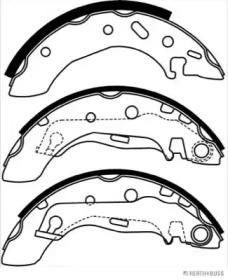 Комлект тормозных накладок (HERTH+BUSS JAKOPARTS: J3503038)
