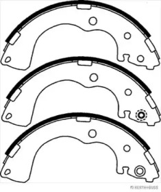 Комлект тормозных накладок (HERTH+BUSS JAKOPARTS: J3503043)