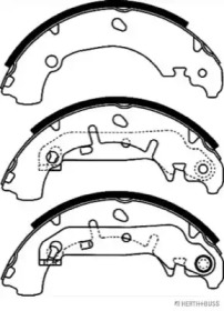 Комлект тормозных накладок (HERTH+BUSS JAKOPARTS: J3503051)