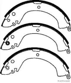 Комлект тормозных накладок (HERTH+BUSS JAKOPARTS: J3505033)