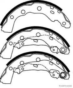 Комлект тормозных накладок (HERTH+BUSS JAKOPARTS: J3505035)