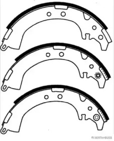 Комлект тормозных накладок (HERTH+BUSS JAKOPARTS: J3506020)