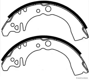 Комлект тормозных накладок (HERTH+BUSS JAKOPARTS: J3506021)