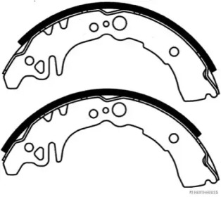 Комлект тормозных накладок (HERTH+BUSS JAKOPARTS: J3506022)