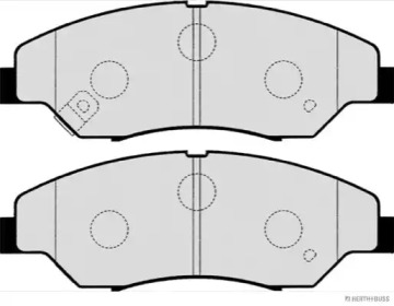 Комплект тормозных колодок (HERTH+BUSS JAKOPARTS: J3600309)
